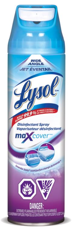 LYSOL Max Cover Disinfectant Spray  Lavender Fields Canada
